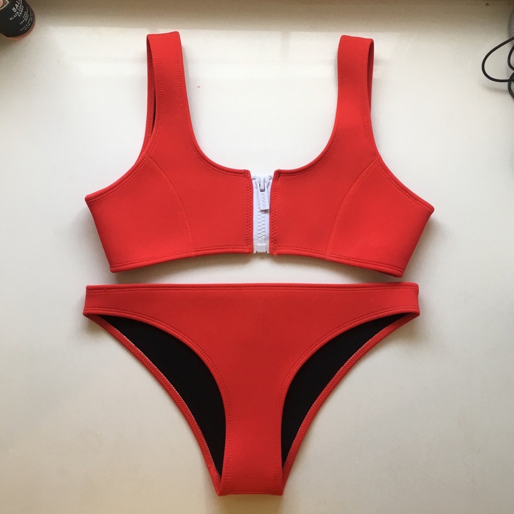 Hoaka Red Bikini Set